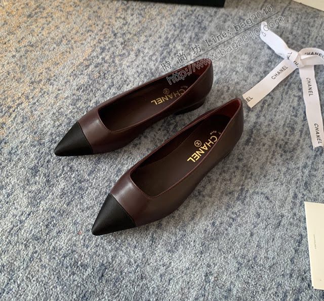 Chanel女鞋 香奈兒2020Cruise新款 小香單鞋 Chanel羊皮後空涼鞋  naq1127